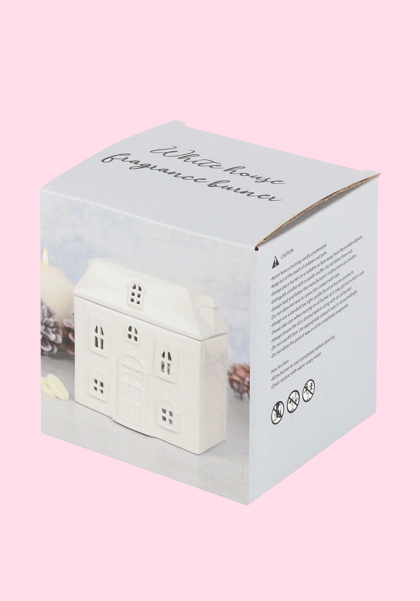 White Ceramic House Burner