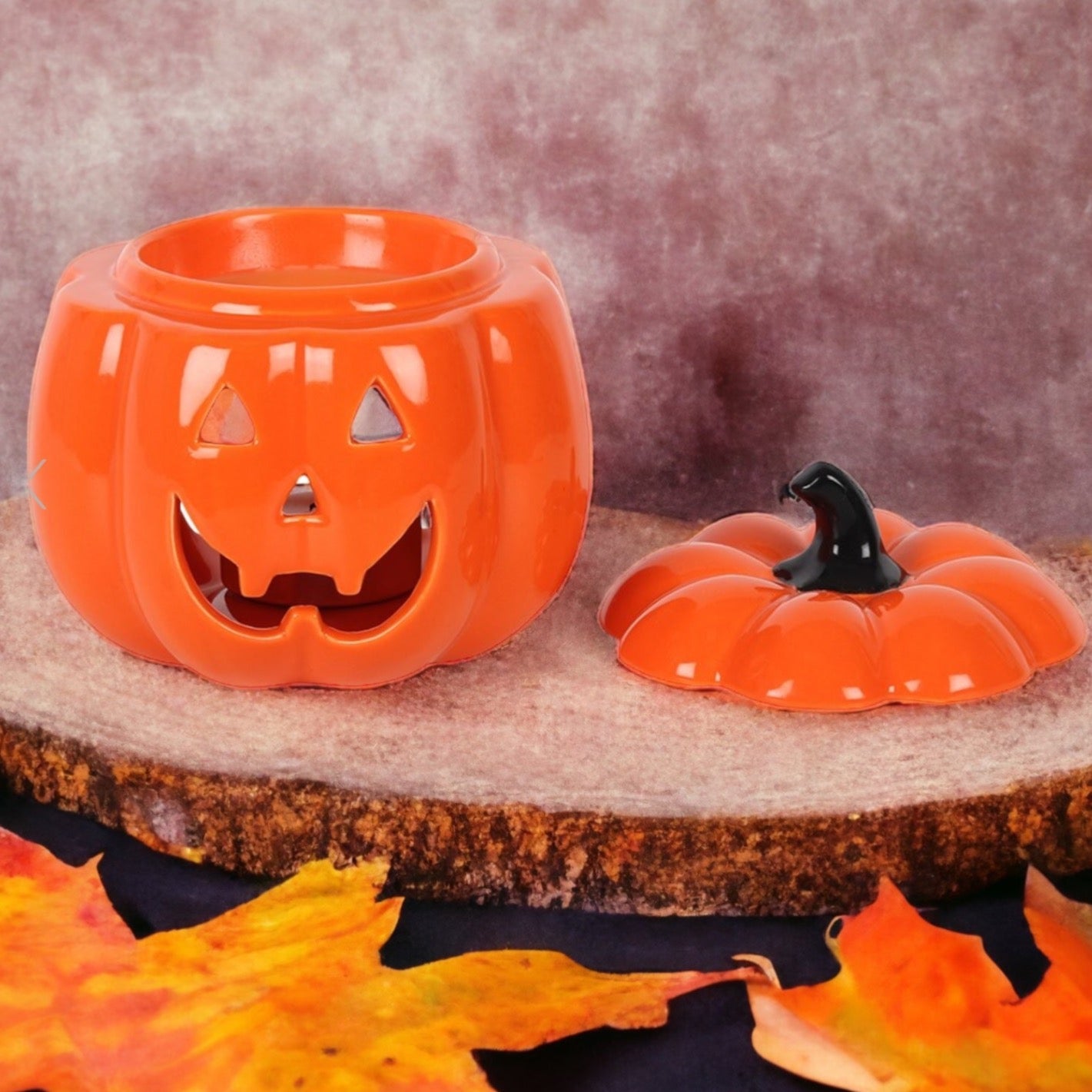 Orange Jack -O- Lantern Burner