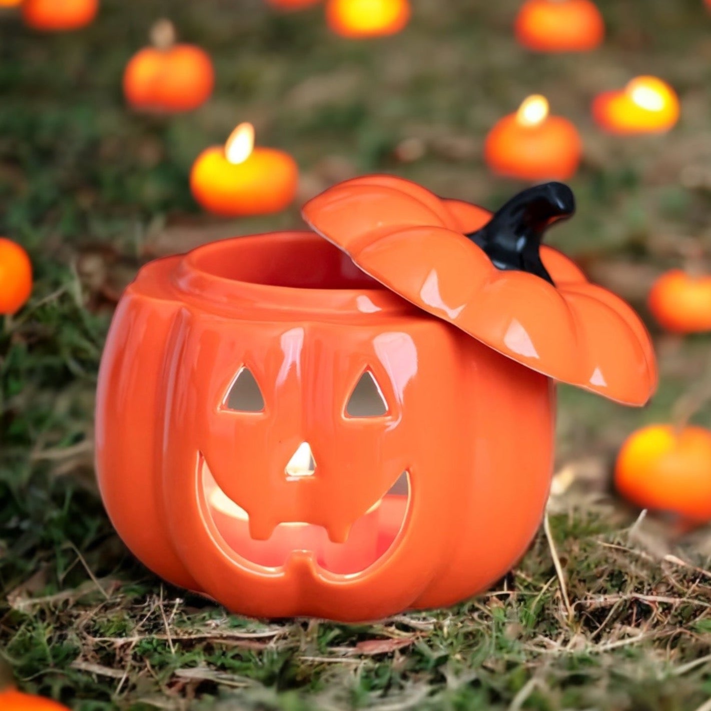 Orange Jack -O- Lantern Burner