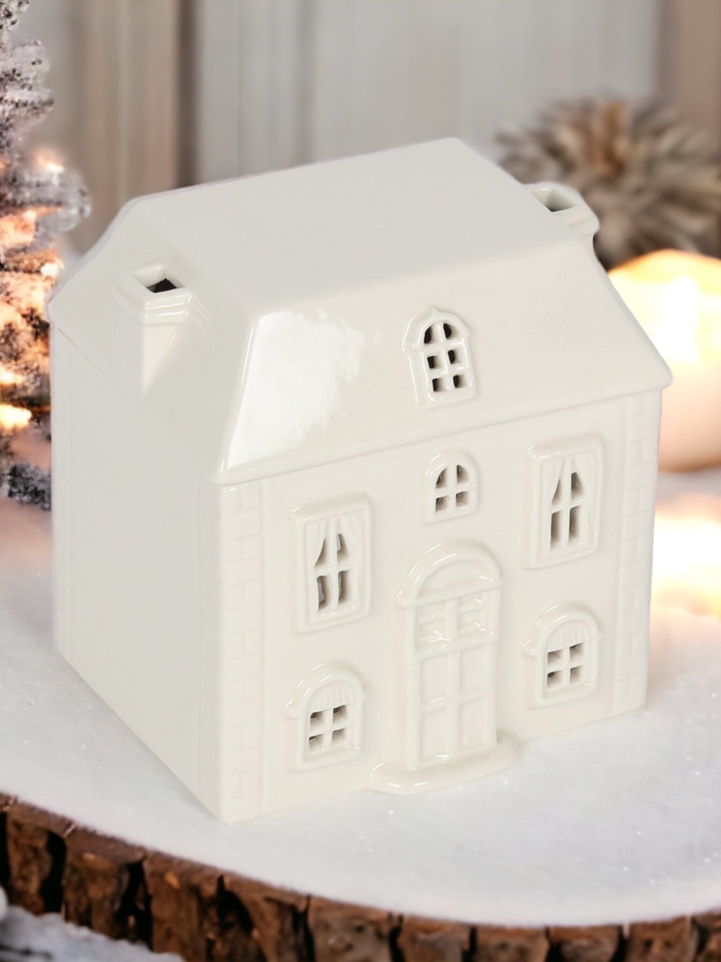 White Ceramic House Burner