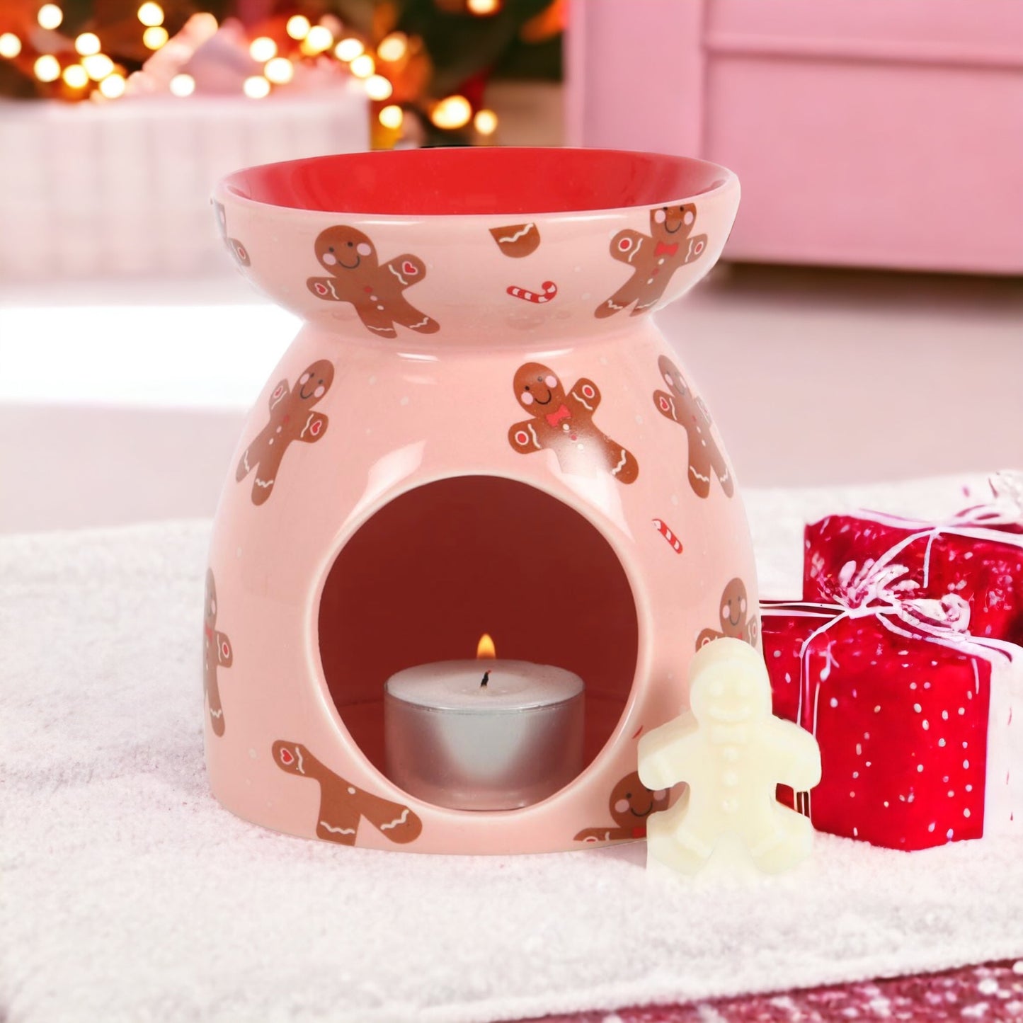 Gingerbread Pink Ceramic Burner