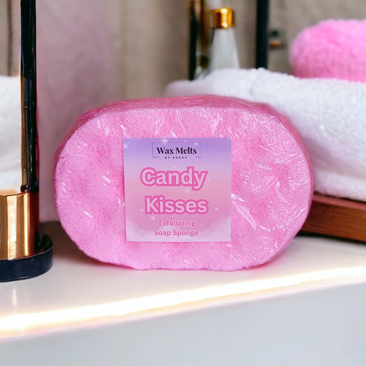 Candy Kisses (Ariana- Cloud) Exfoliating Soap Sponge